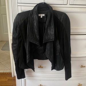 Barney’s New York Suede Leather Jacket Fitted Outerwear